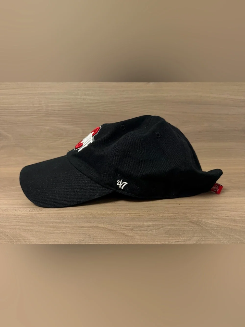 47 Brand Ohio State Buckeyes Hat Black Adjustable Strapback Cap